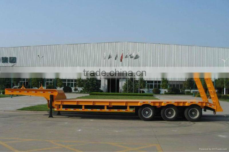 sinotruk heavy truck low bed semi trailer