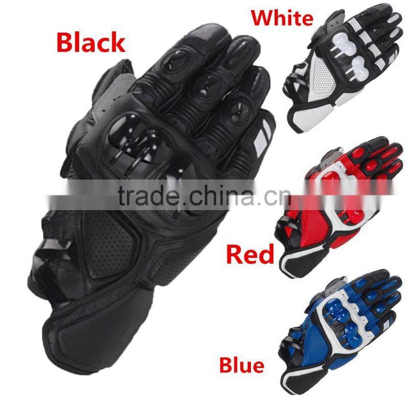 China newest motorcycke safety biker riding leather gloves on sale