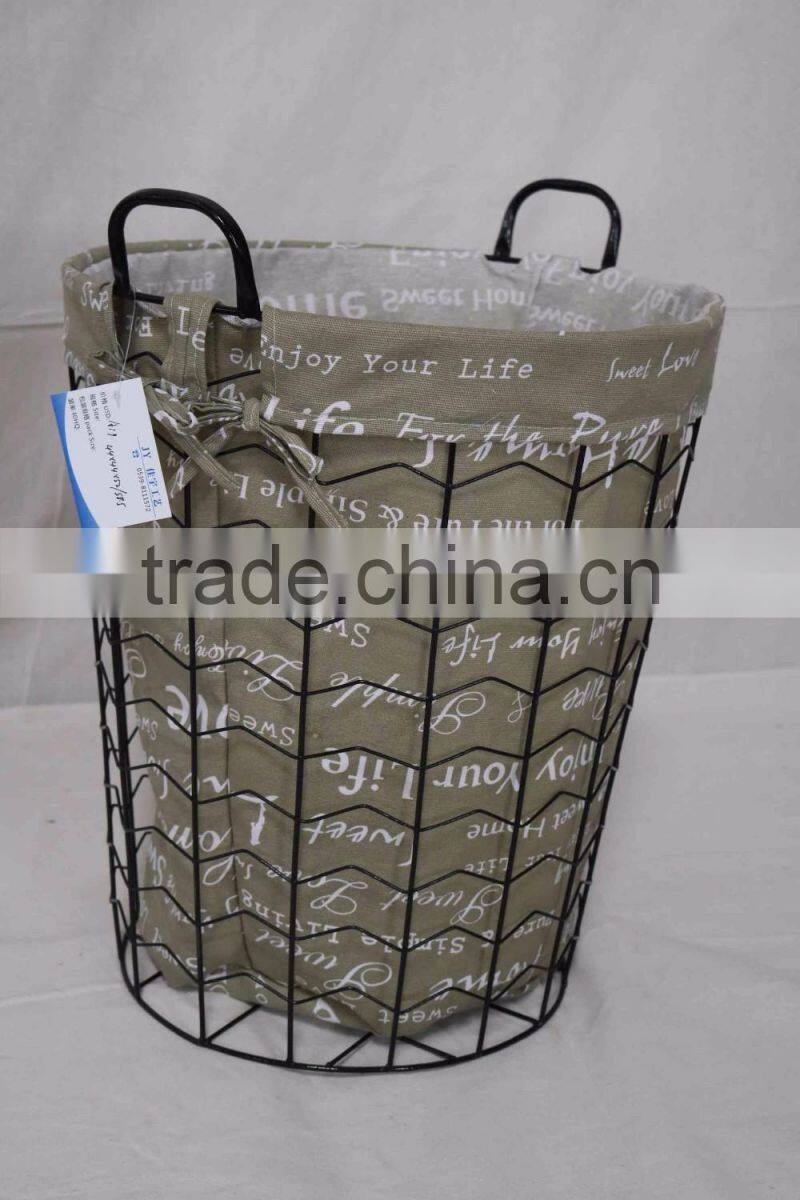 cheap livingroom stainless wire laundry basket steel wire laundry basket