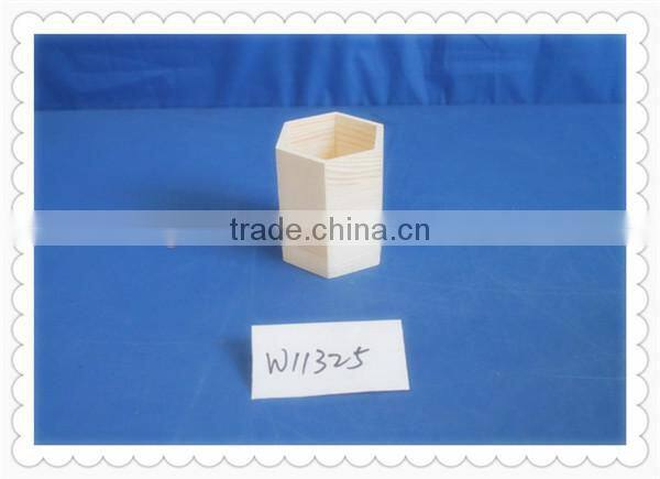 2015 new technique high quality decorative wood pen holder