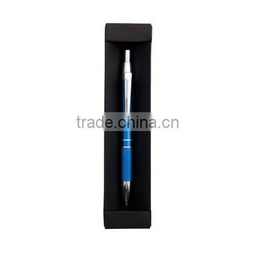 High grade sliver-coloured metal ballpoint pen with gift box
