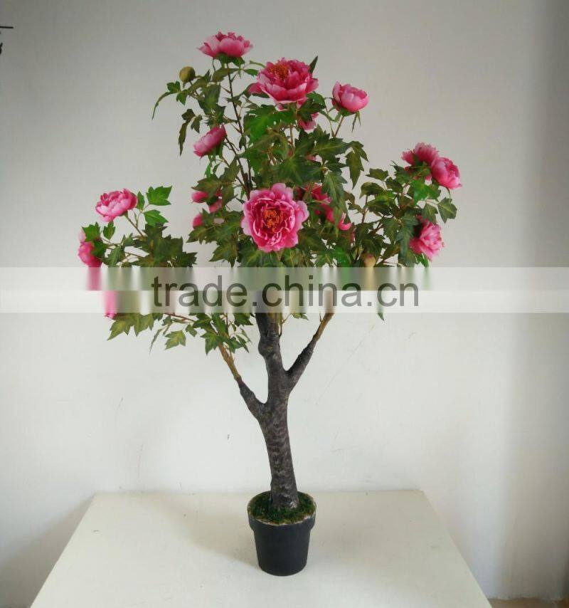 fake arbor peony flower tree artificial peony flower for decoration