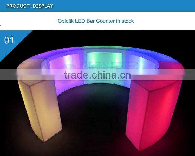 High quality RGB and waterproof small bar counter designs GKT-021BC