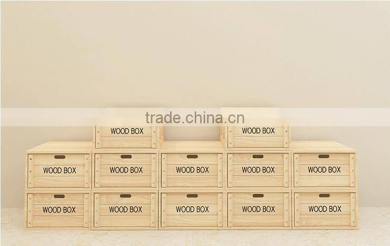 Free combination multi size hot selling wooden draw storage box cabinet