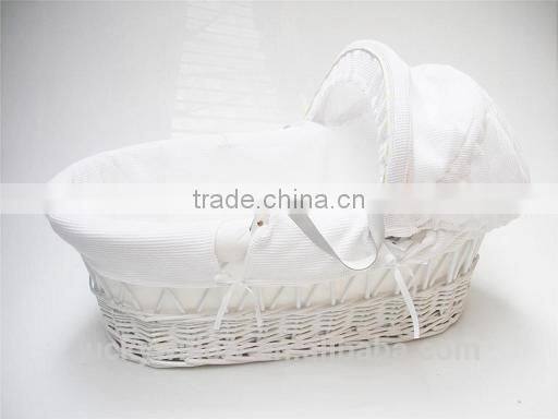 eco-friendly Wicker Baby Bassinet / baby crib/baby cradle