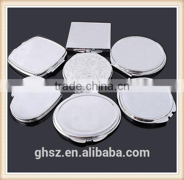 Customized metal crafts peacock animal mirror for make up factory