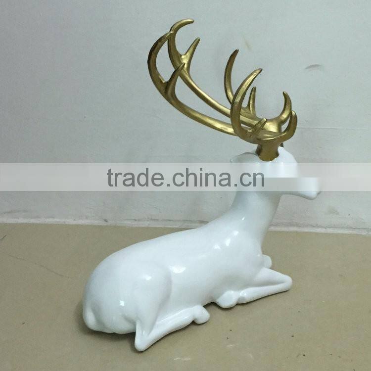 Polyresin reindeer statue