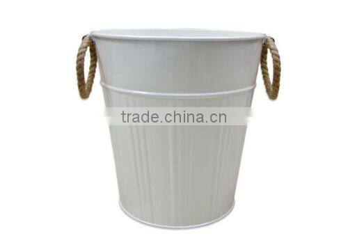 New Asbury Metal Wastebasket in colorful , Metal Trash Can, Garbage Steel Waste Bin