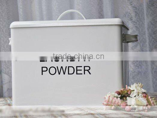 Galvanized Iron Compost Bin Trash Bin Laundry Bin Flower Planter With Handle and Lid