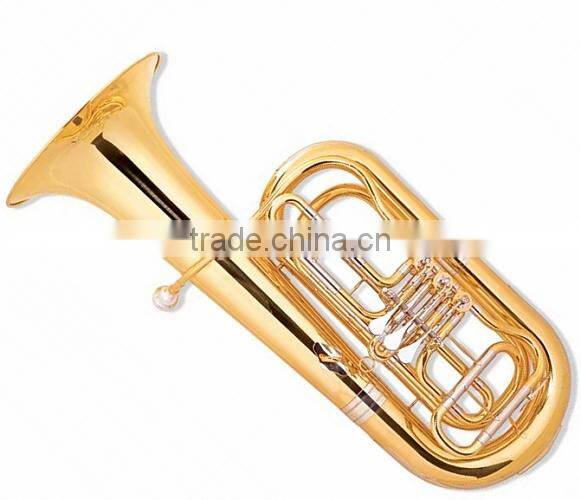 370 mm bell gold lacquer 3-key tuba