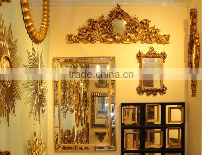 Interior decorative framed door mirrors
