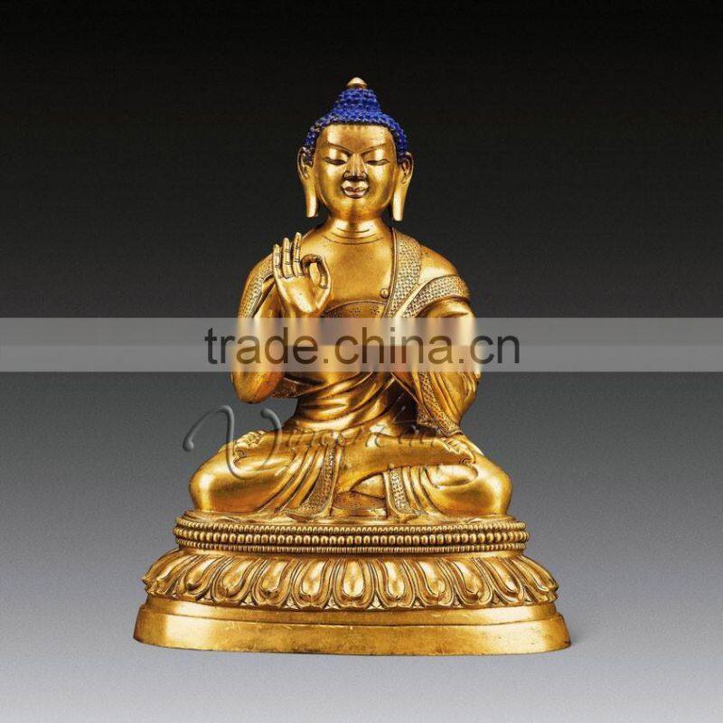 2016 high quality metal crafts bronze life size buddha statue