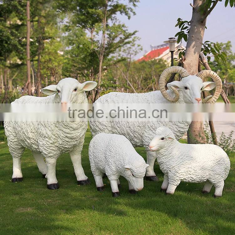 wholesale promotion resin craft sheep fiberglass animals for sale