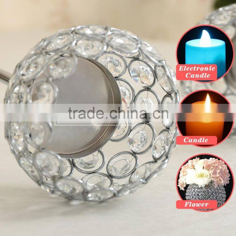 Candlestick Holders For Wedding Centerpieces Decoration Set of 2 Tea Light Candle Holder