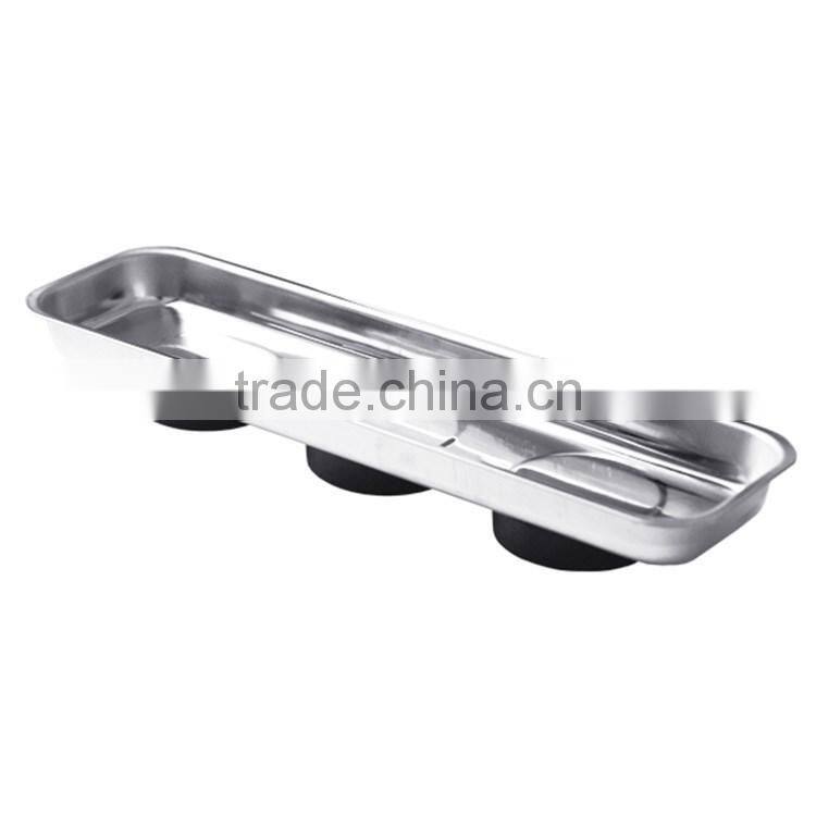 Square Stainless steel magnetic parts tray