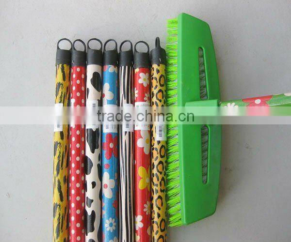 PVC coated wooden parts of the broom