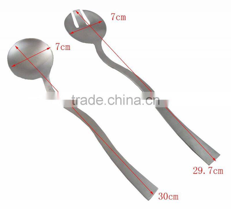 Stainless Steel Cooking Tools Salad Spoon And Salad Fork