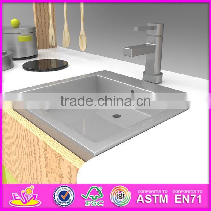 2016 new design home play wooden play kitchens for toddlers W10C249