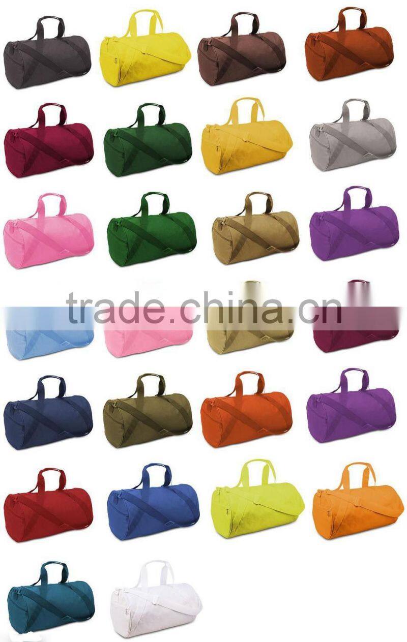 Liberty Bag NEW ECO recycled small duffle gym workout sports Tote bags with side zipper pockets and adjustable shoulder straps