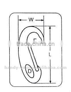 Stainless Steel Spring Gate Snap Hook