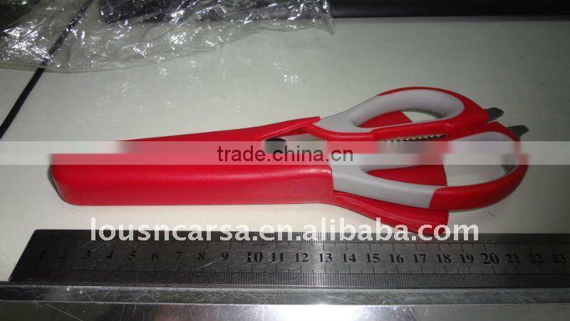 stainless steel kitchen shears with plastic handle,
