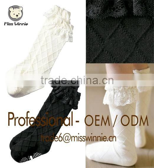 kids flat knit Children non-slip socks The baby calf socks Bud silk stockings ling socks brand of style more custom