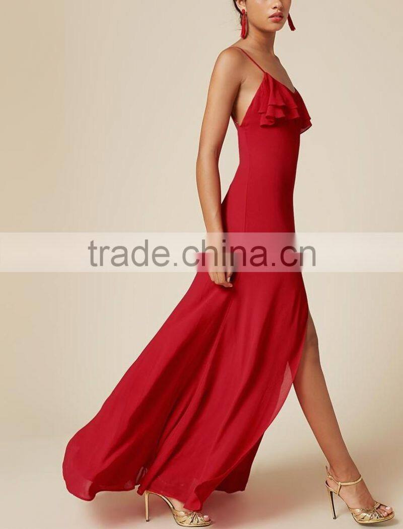 Latest Designs Open Back Floor Length Sexy Nighty Maxi Dress Evening Night Cocktail Dresses Photos 2016 HSD5421