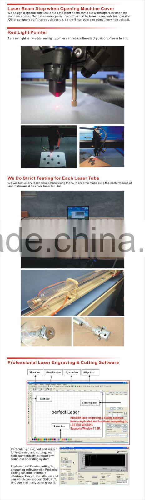 2015 China Machiney Wood Acrylic Portable CO2 Small Desktop laser engraver