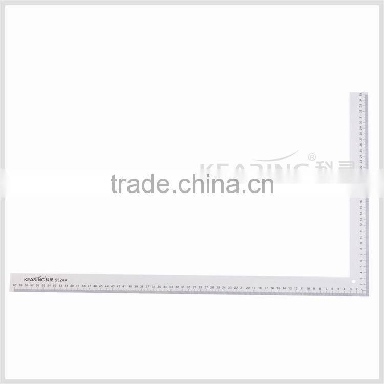 Kearing High Quality L Shaped Ruler 8'' & 16cm Durable for Fashion Design Plastic Rulers # 5808