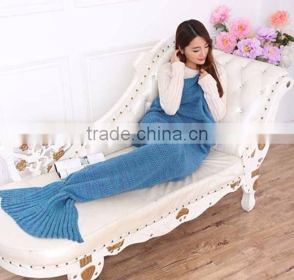 Wholesale Crochet Animal Adult TV Mermaid Tail Blanket