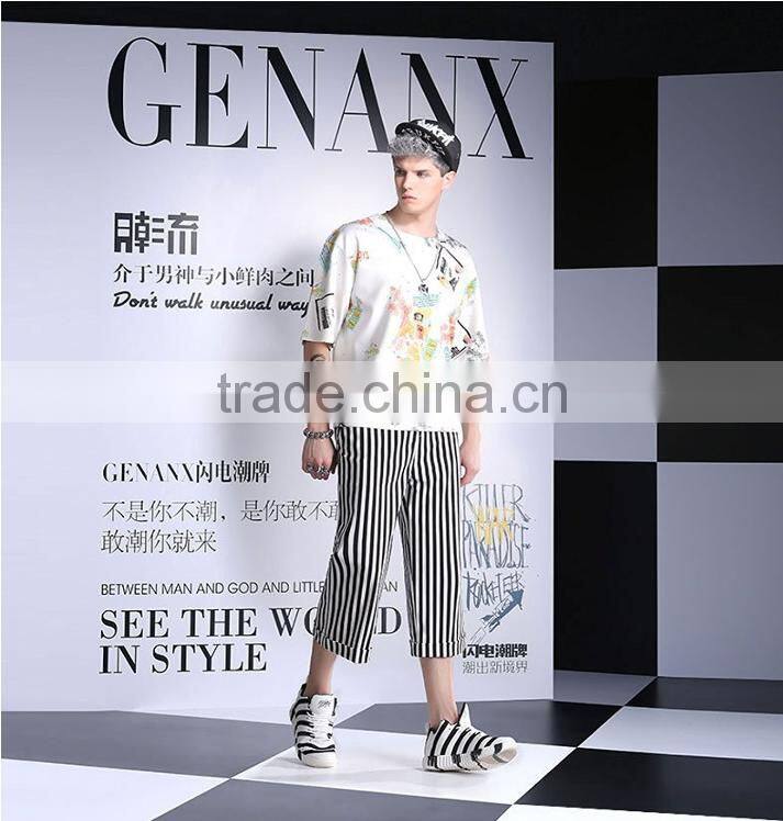 Hot Sell Promotional Printed T-shirt, 95 %cotton 5%spandex t shirt for men