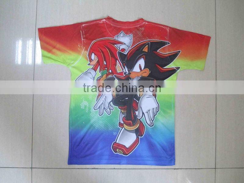 Hot sale !!! fashion 120grams full sublimation t shirt printing images