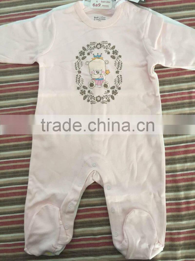 2017 JannyBB Latest Boys' Ivy Bear Print Toddler Infant Overalls Outfits