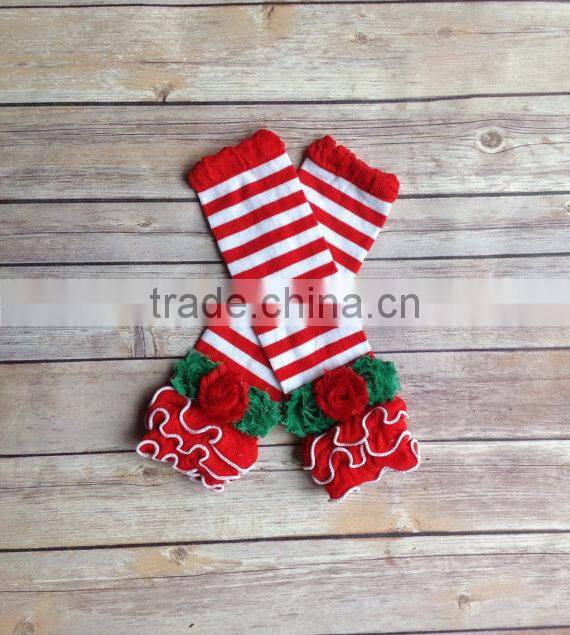 Fashion cotton baby leg warmers with ruffle
