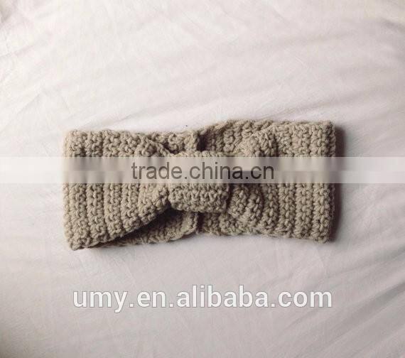 Handmade Crochet Ponytail Beanie Handband Hat
