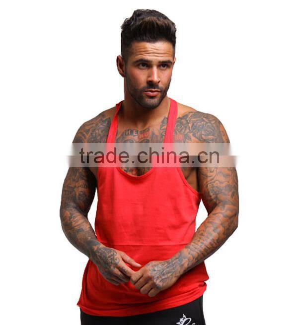 blank mens gym stringer, fitted gym stringer man