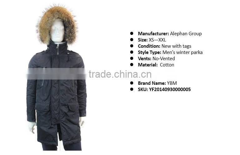 2014 2015 men's parka with hood