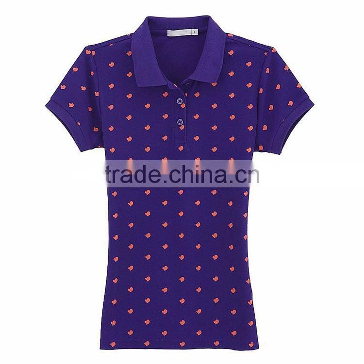 China wholesale full print custom private label polo shirt design