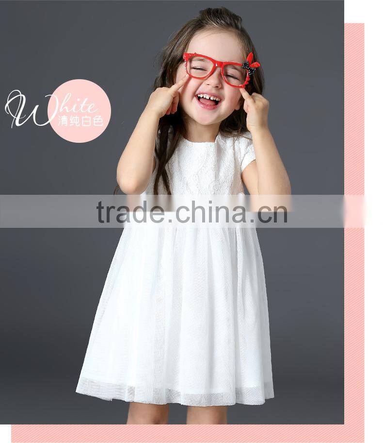 Girls summer dress a little girls pink princess short sleeve