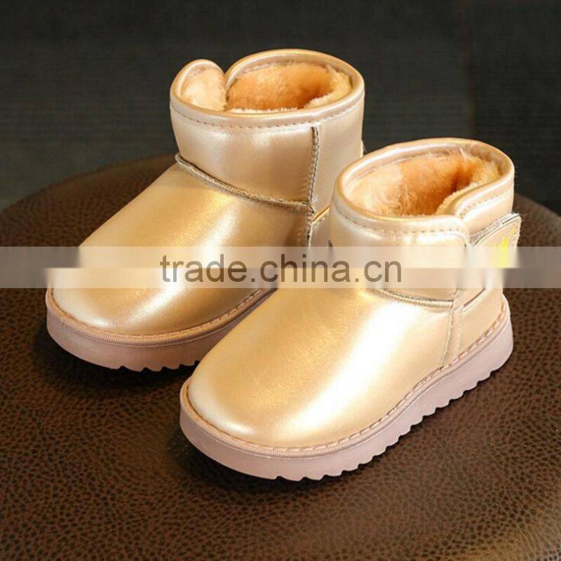 2016 Winter Girls Snow Boots Fashion Kids Baby Shoes