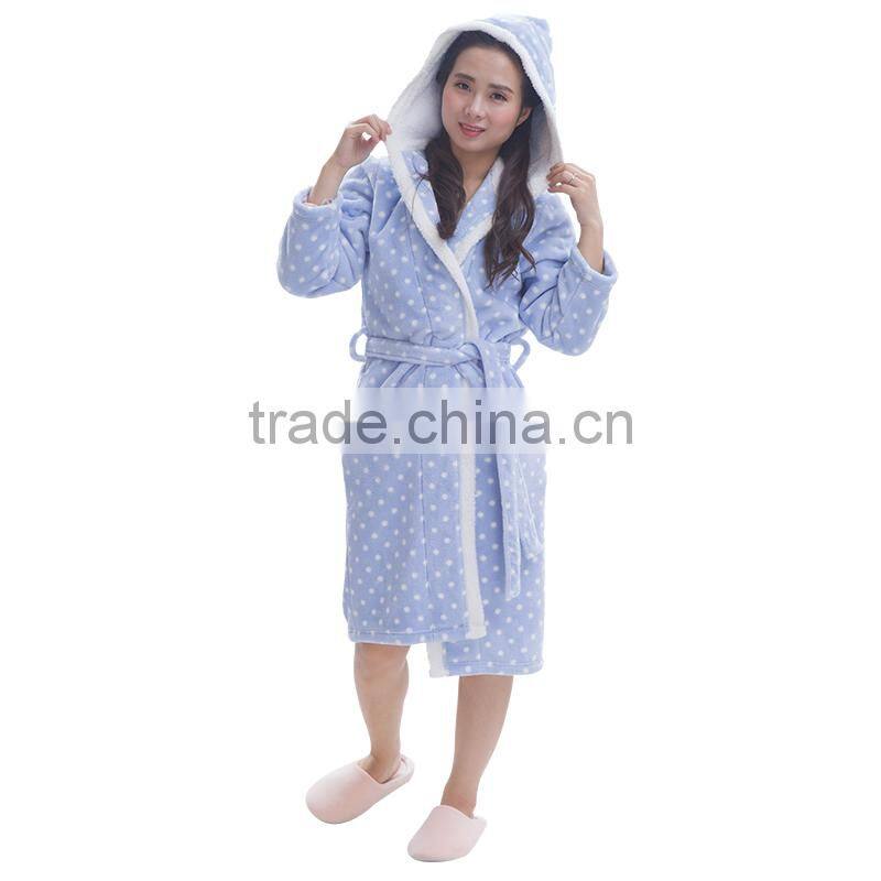 USA market wholesale hooded bathrobe for women