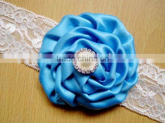 girl lace headband, newborn lace headband