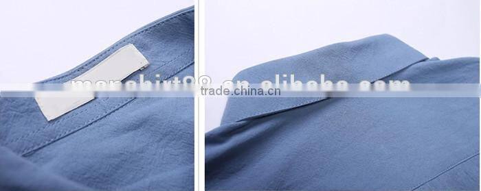2016 New arrival men washed linen casual shirt