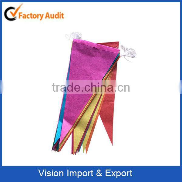 Festival items promotional mini paper flag decorative flag