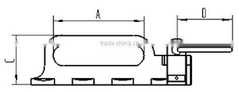four stud fitting with roud ring for ratchet tie down(car lashing)