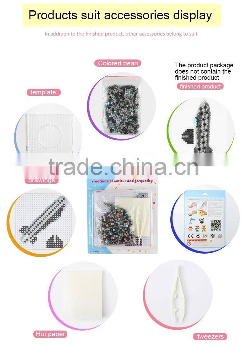 2017 Hot selling dirigible DIY education plastic hama fuse beads toys