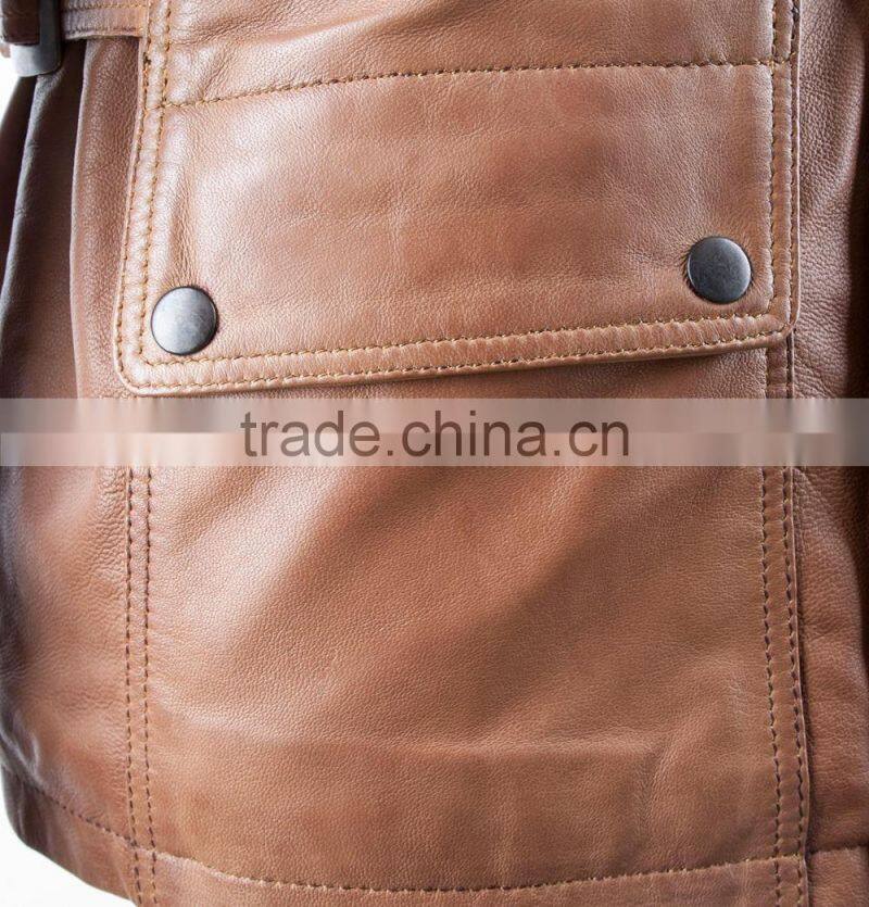 Custom Made Real Leather Biker Jacket / leather jacket