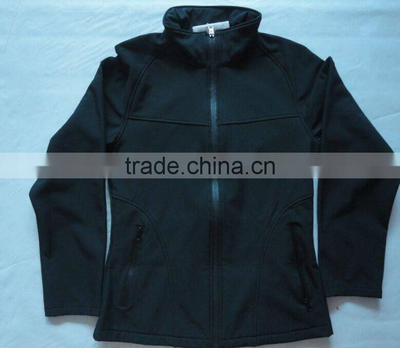 2016 Orange Women Softshell Jacket with hood