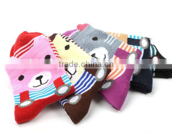 women cute bear cotton socks