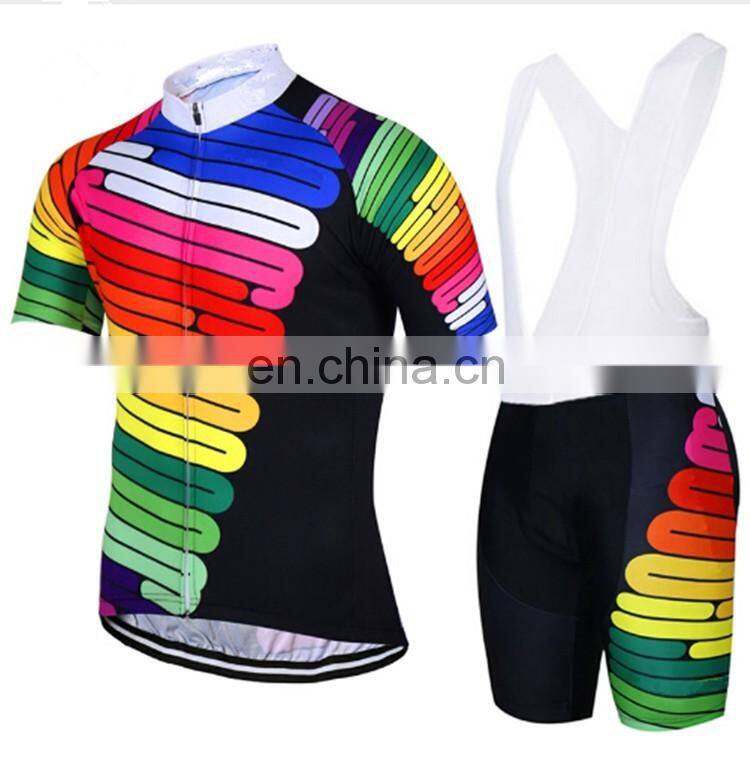 New fashion Riding jersey cycling bib shorts printed Bicycle Sportswear Bike Bib Shorts 3D Coolmax Padded